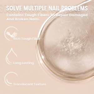 Clear Fiber Glass Rubber Base Gel