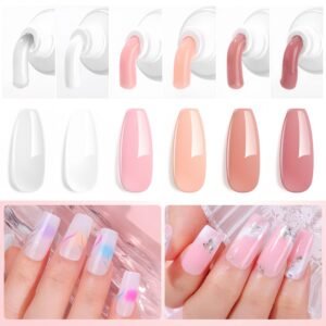 6 Color Poly Nail Gel Set
