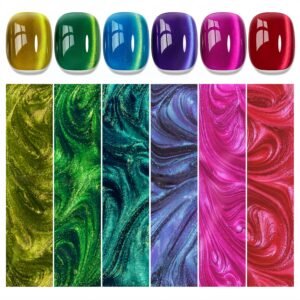6 Colors Cat Eye Magnetic Gel Polish Set