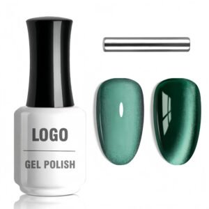 Emerald Green Cat Eye Gel Nail Polish