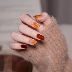 Jelly Brown Gel Nail Polish Set