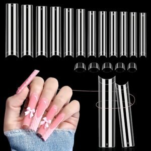 No C Curve Clear Nail Tips