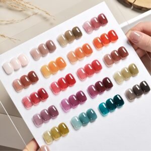 23 Fall Colors Glossy Gel Nail Polish Kit