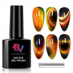 9D Orange Cat Eye Gel Polish Set