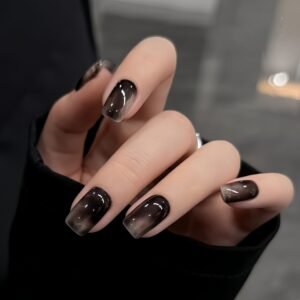 Black White Silver Gel Polish Set