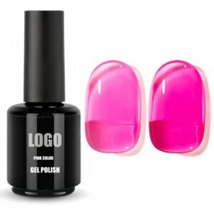 Hot Pink Gel Sheer Nail Polish