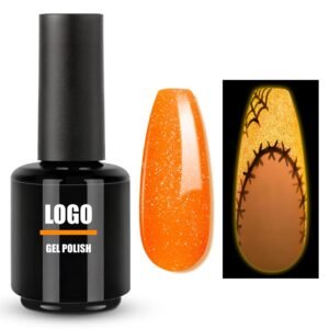 Luminous Orange Gel Nail Polish