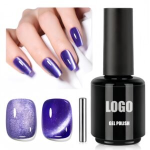 Shimmer Velvet Purple Cat Eye Gel Polish