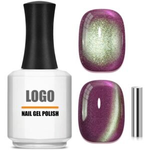 lce Glass Holographic Translucent Cat Eye Gel Polish