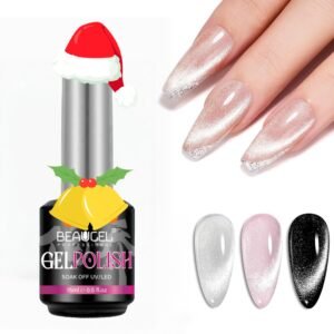 Galaxy Wish Silver Cat Eye Gel Nail Polish