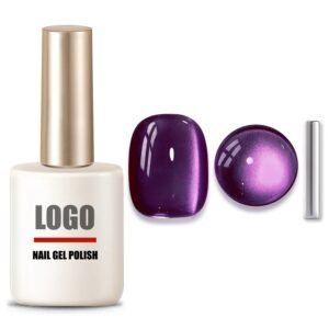 Purple Jelly Glass Glitter Nail Gel Polish