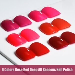 Rose Red Deep All Seasons Nail Gel Polish
