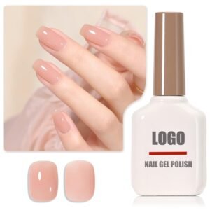 Sheer Peach Translucent Nail Gel Polish