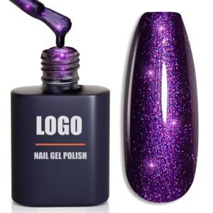 Vintage Purple Glitter Gel Nail Polish