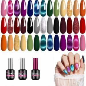 UV Velvet Silver Cat Eye Gel Nail Polish