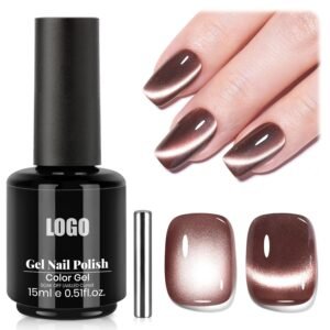 Glitter Brown Fall Jelly Sheer Translucent Nail Gel Polish