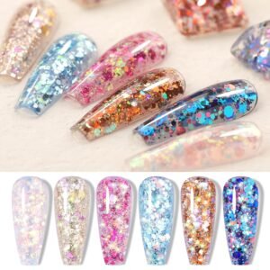 Glitter Sequins Sparkle Shiny Gel Nail Polish