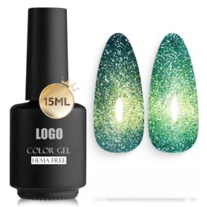 Emerald 15ml Hema-Free Luminous Forest Cat Eye Gel Nail Polish