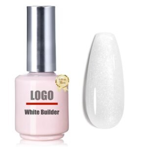 White Glitter Builder Nail Gel