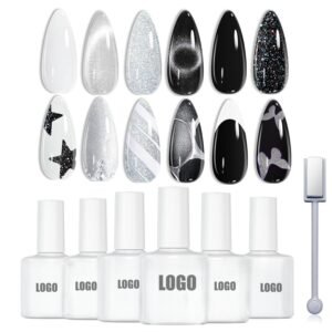 Glitter Shimmer Hema TPO Free Nail Gel Polish